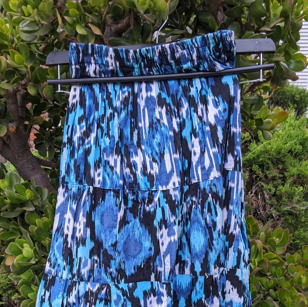 Hand made Ikat print Maxi